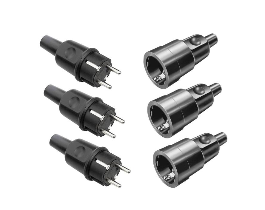 3 Bộ Phích cắm công nghiệp cao su di động 15A 250V