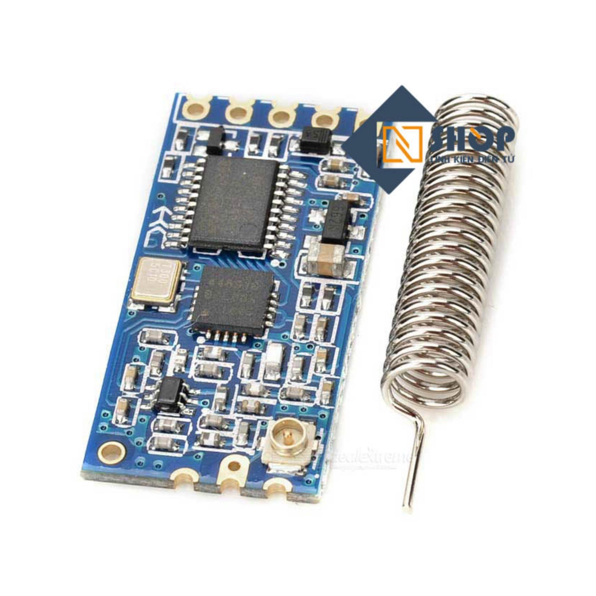 Mạch Thu Phát RF UART SI4463 433Mhz HC-12 Khoảng Cách 1Km