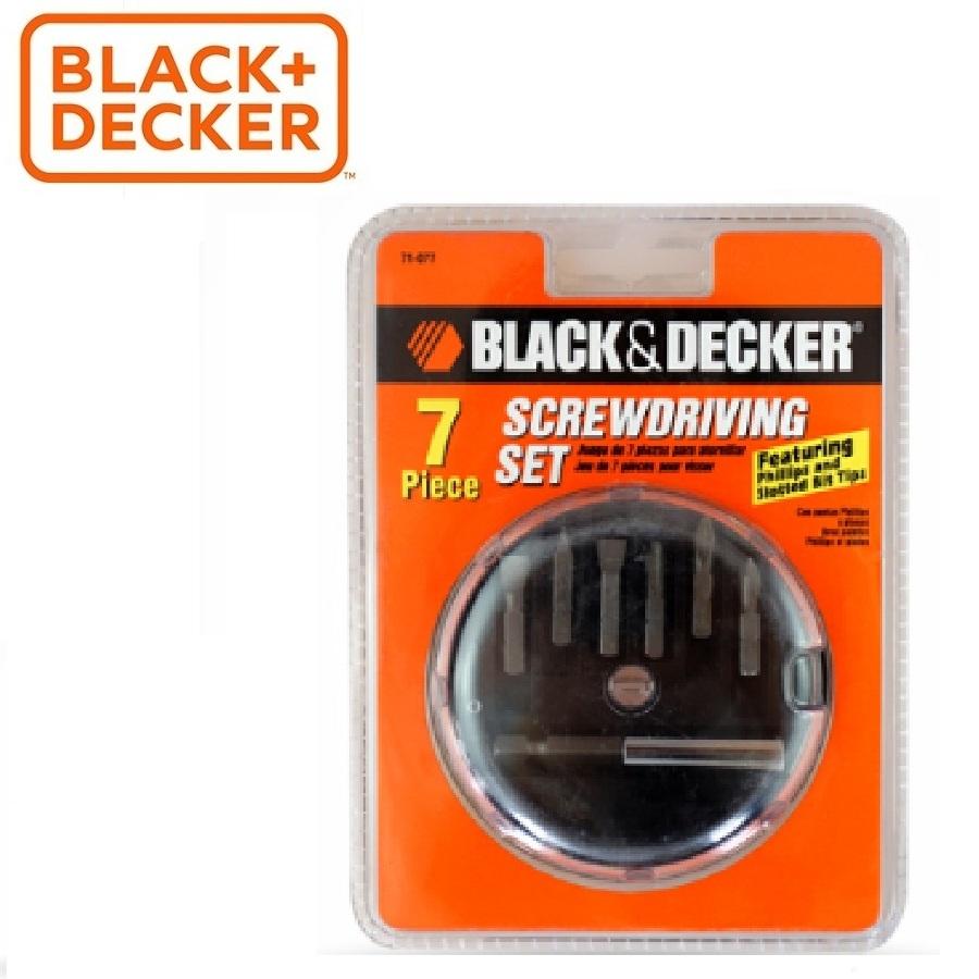 BLACK+DECKER - 71-077G BỘ MŨI VẶN VÍT 7 CHI TIẾT (NEW 2017)
