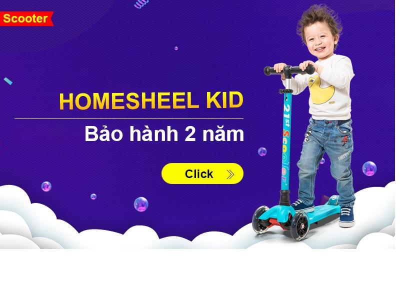 [HCM]Xe điện cân bằng 3 bánh Homesheel Kid