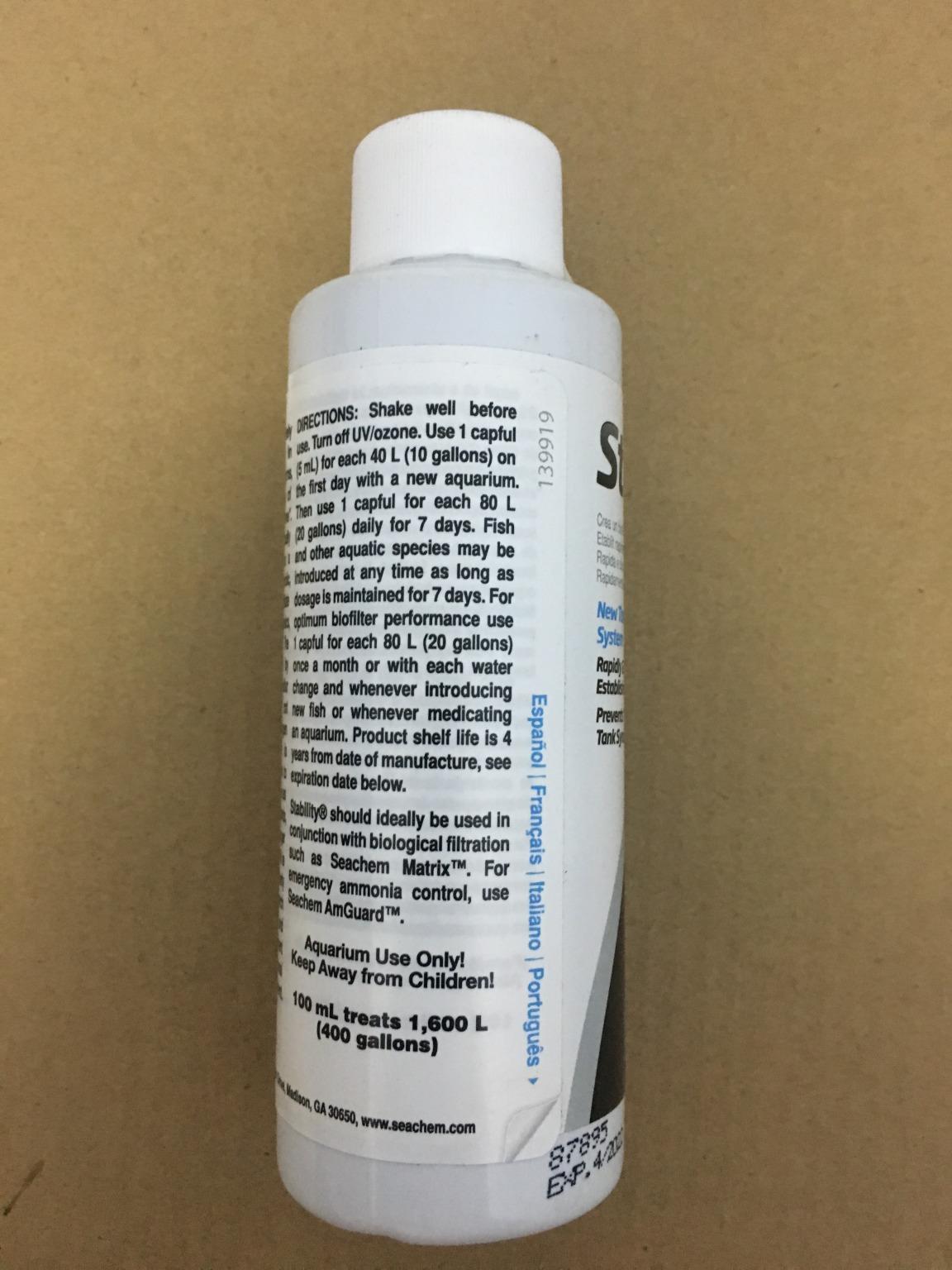 [HCM]Vi sinh hồ cá Seachem Stability 100ml hàng Mỹ