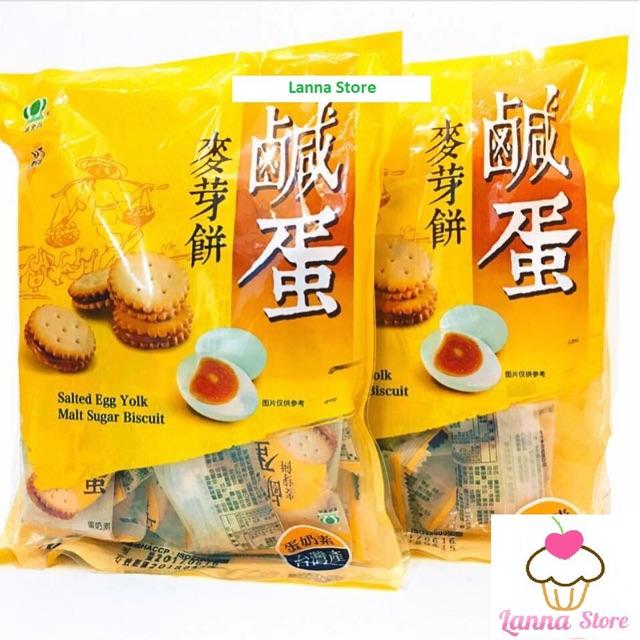 [HCM]Bánh quy nhân trứng muối dẻo Đài Loan gói 500g