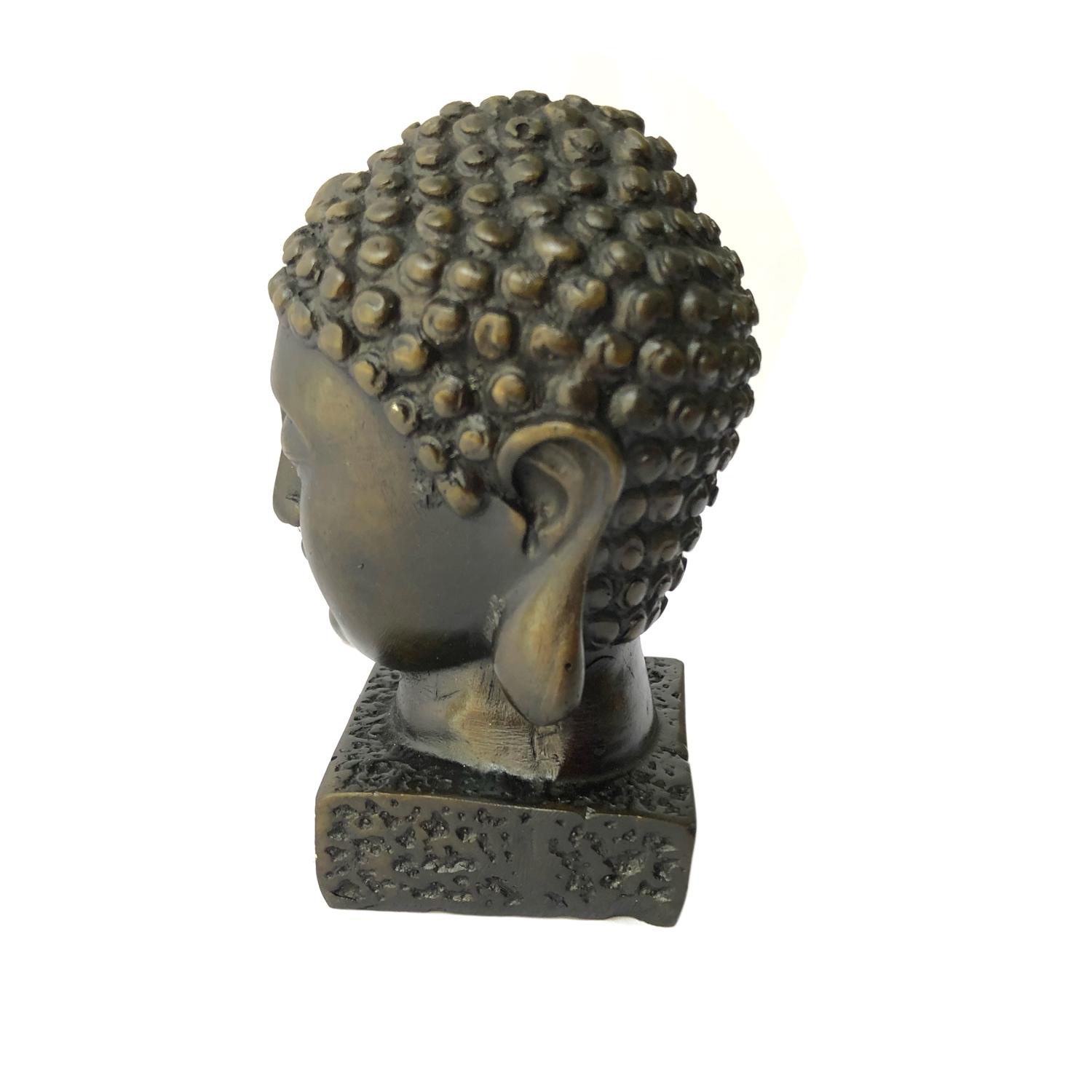[HCM]Tượng Đá Đầu Phật Thích Ca - Cao 9cm - Đá Màu