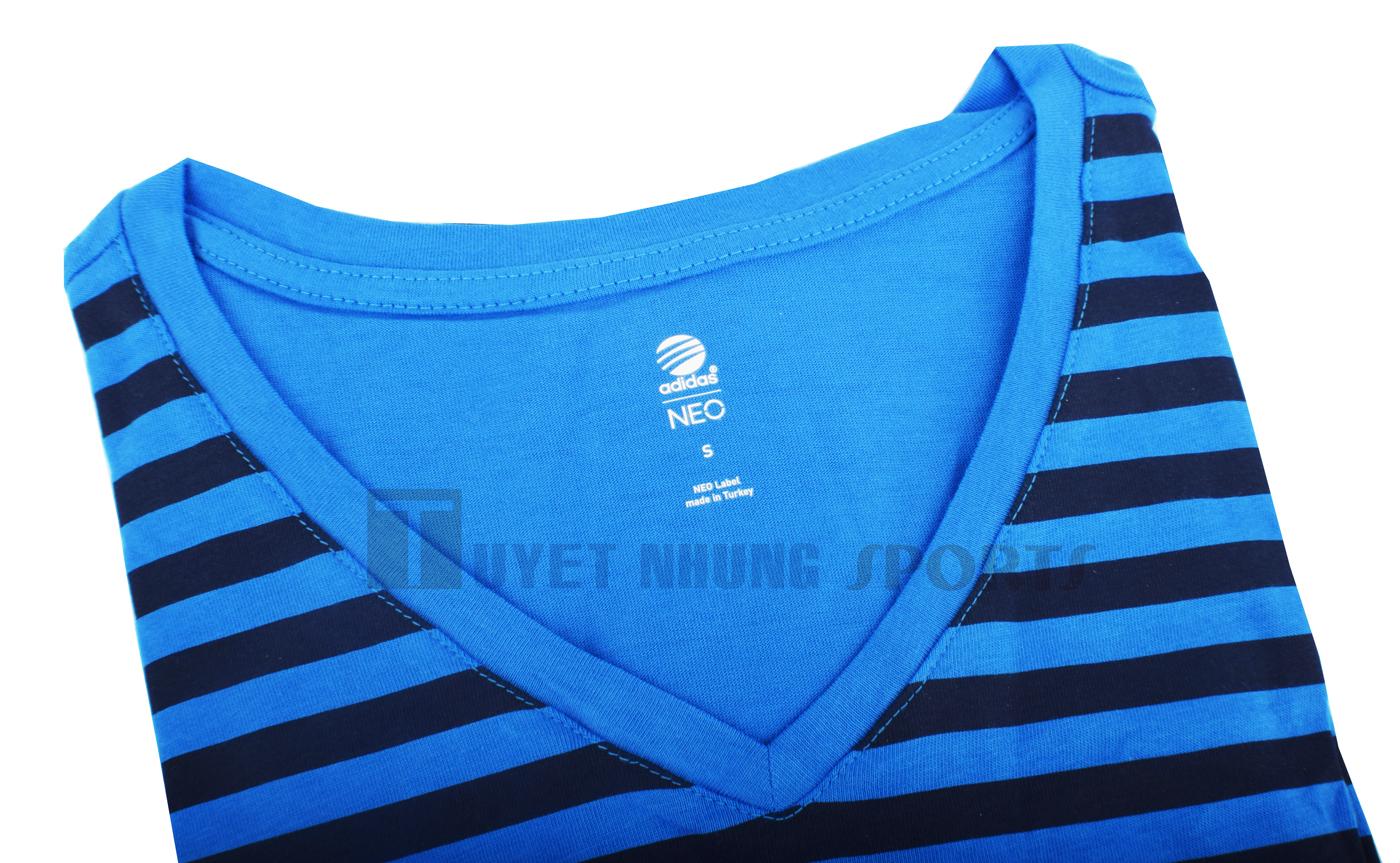 Adidas_Áo thun nam (áo phông) thể thao _Adidas NEO Basic Tee V-Neck