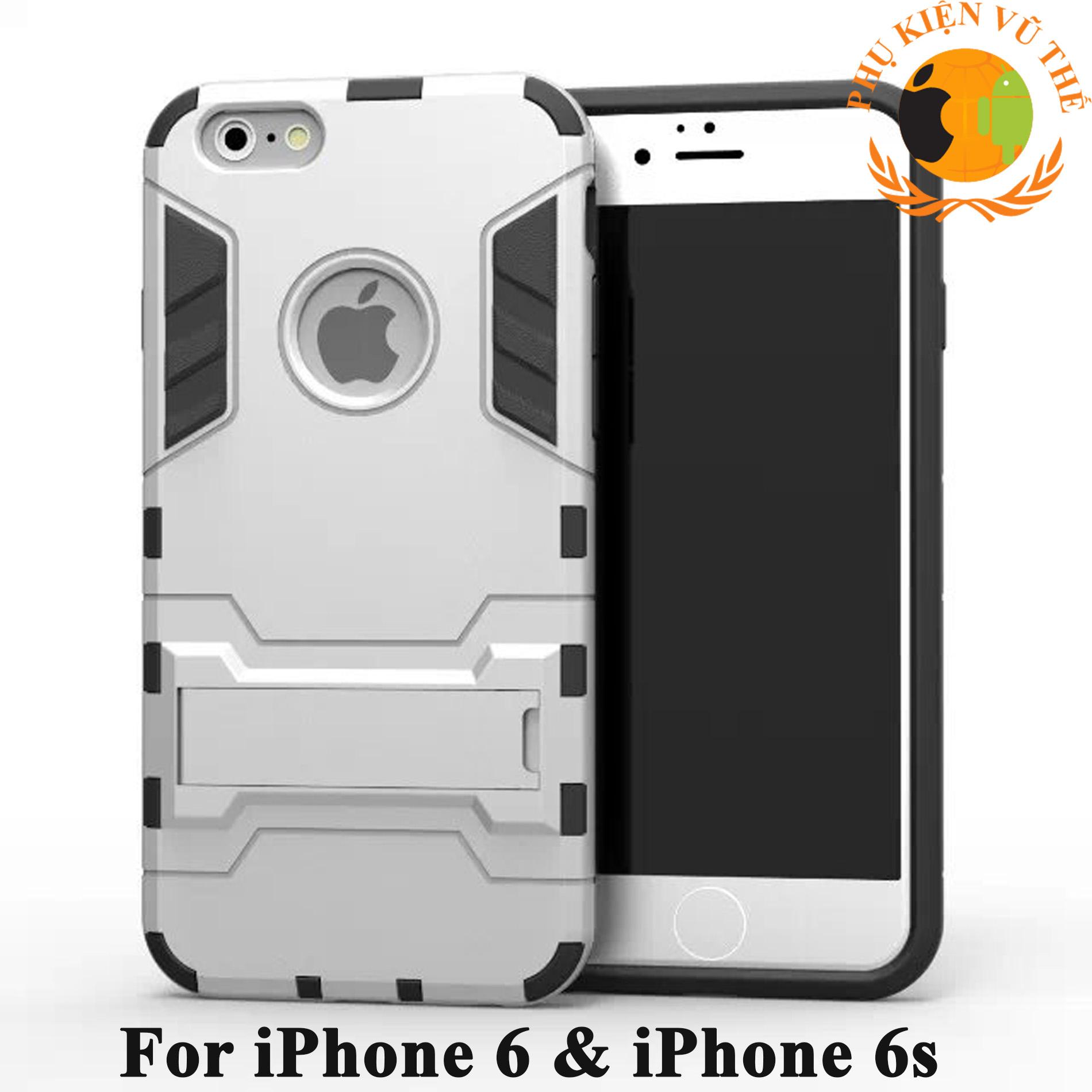 Ốp Lưng Chống Sốc Iron Man Cho iPhone 6 và iPhone 6s Có Dựng Lưng