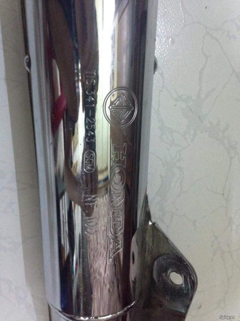 Pô xe máy Wave 110 cổ inox 304 không rỉ