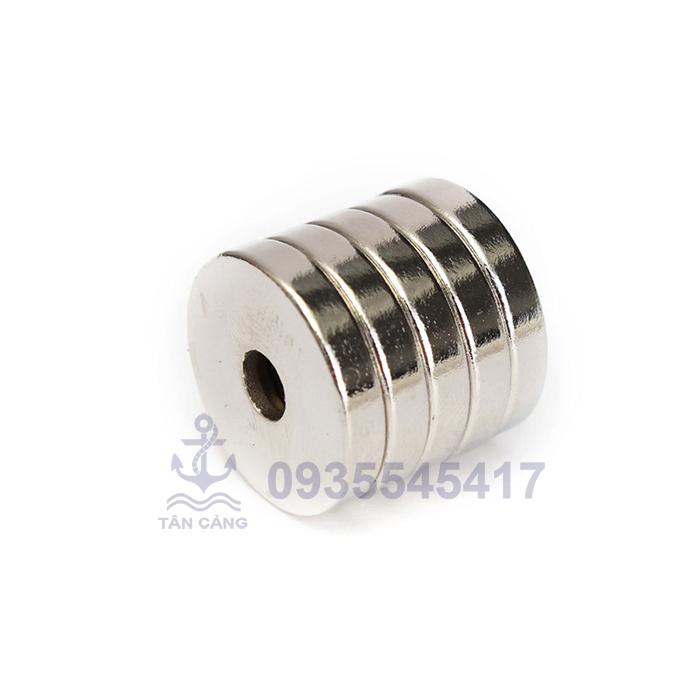 Nam châm tròn 25 x 5 mm