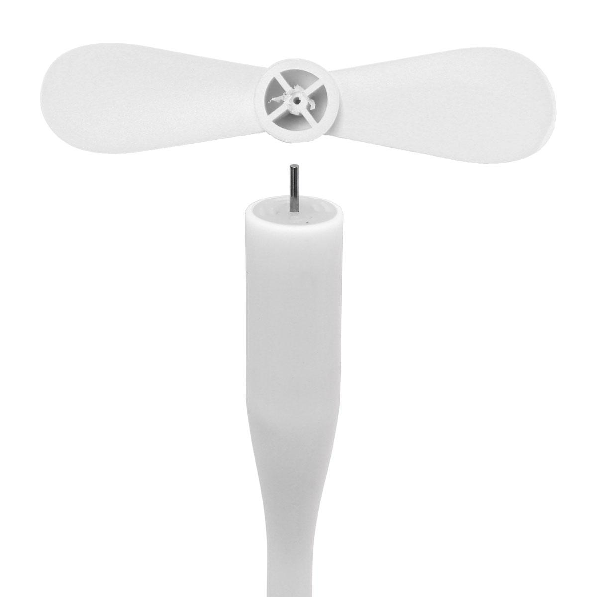 Quạt mini 2 cánh dùng nguồn USB uốn dẻo (Trắng) 1000000355