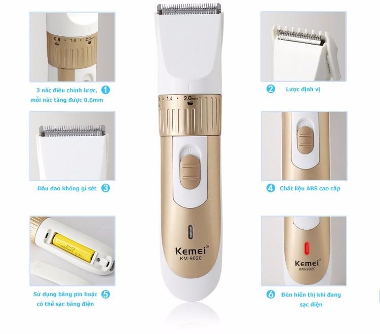 Tông Đơ Cắt Tóc Kemei 9020