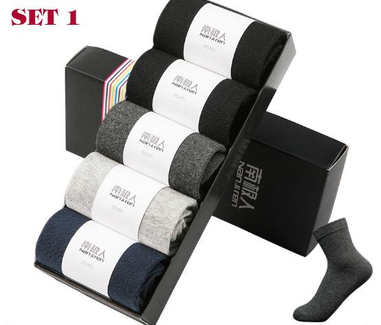 [HCM]1 SET 5 ĐÔI - Tất Nam Cổ Cao/Cổ Thấp Hãng Najiren