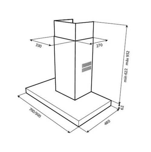 [Trả góp 0%]MÁY HÚT MÙI TEKA DLH 986 T