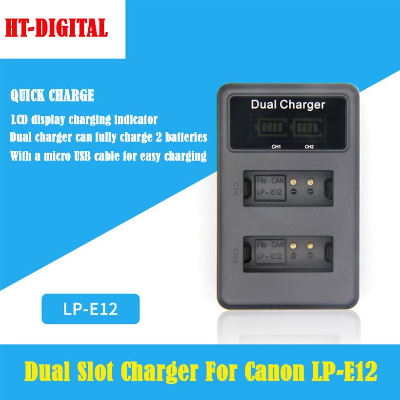 Bộ sạc đôi pin Canon LP-E12 Dual Charger