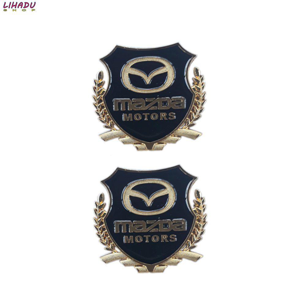 Huy hiệu bông lúa trang trí dành cho ô tô Mazda