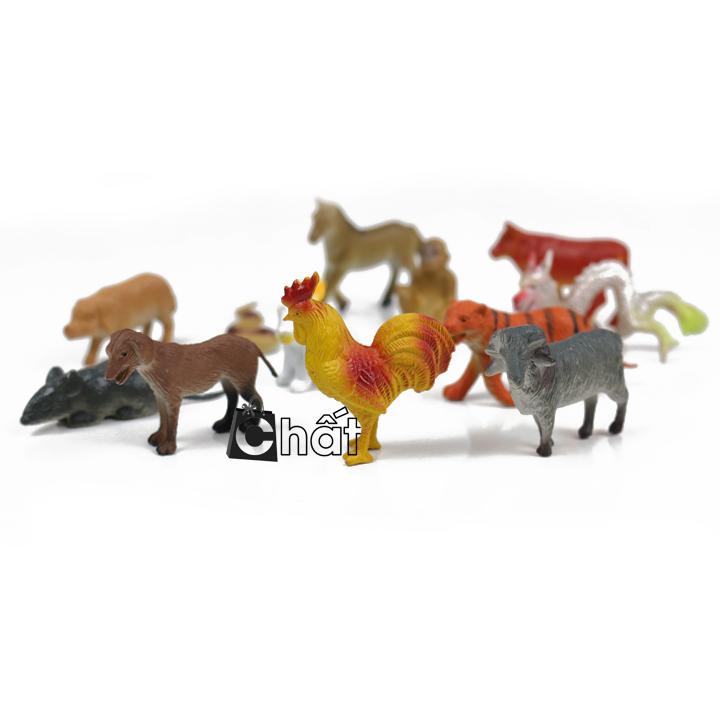 Bộ mô hình thú 12 con giáp cho bé H643