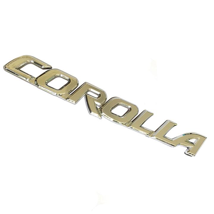 Tem logo chữ nổi COROLLA dán trang trí xe
