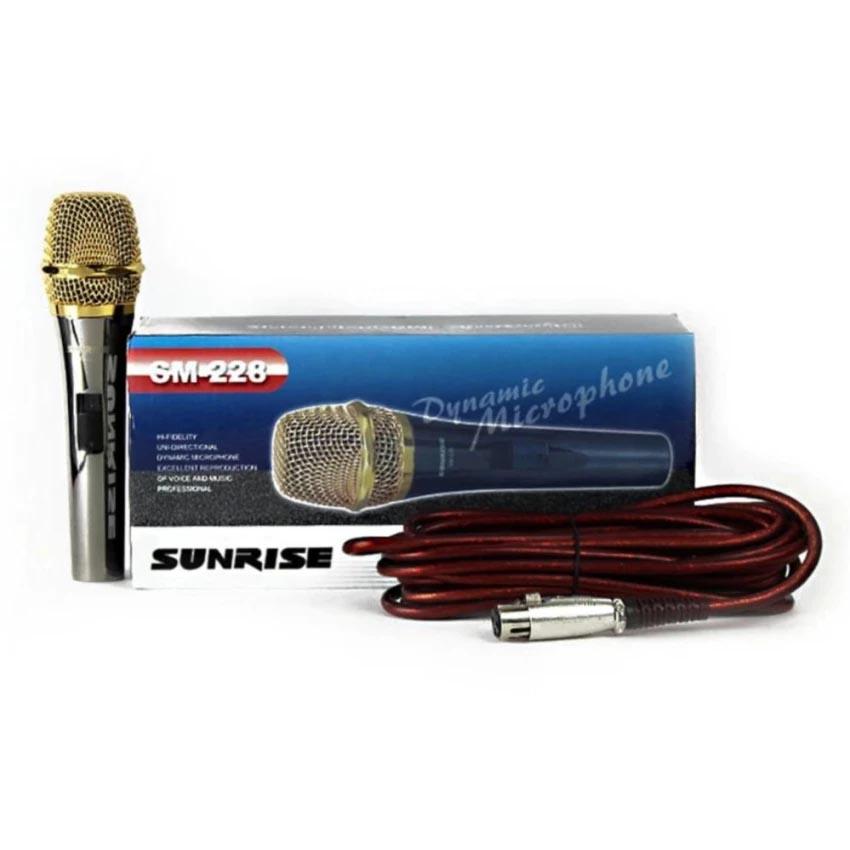 Micro có dây Sunrise SM-228 (Đen phối vàng)