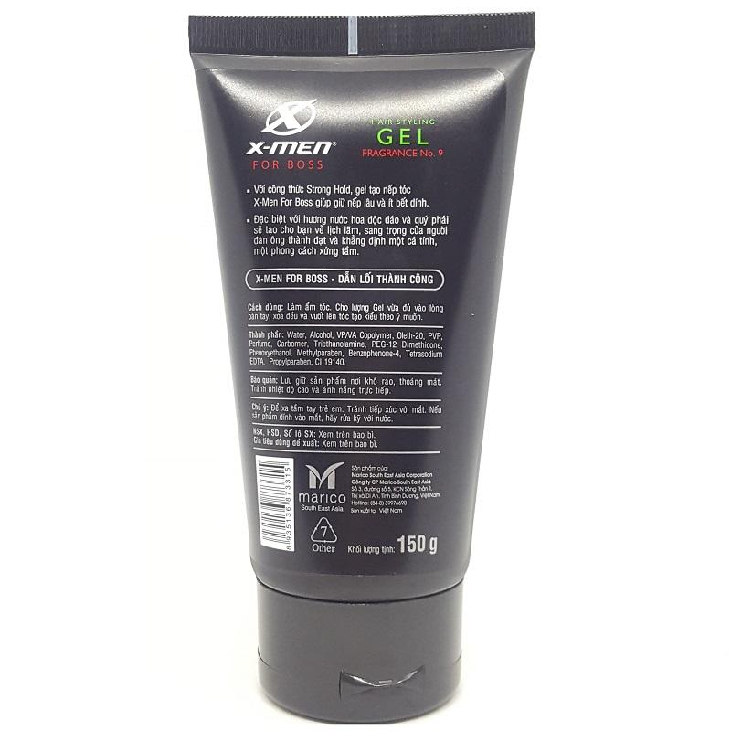 Gel Vuốt Tóc X-Men For Boss 150g (Tuýt)