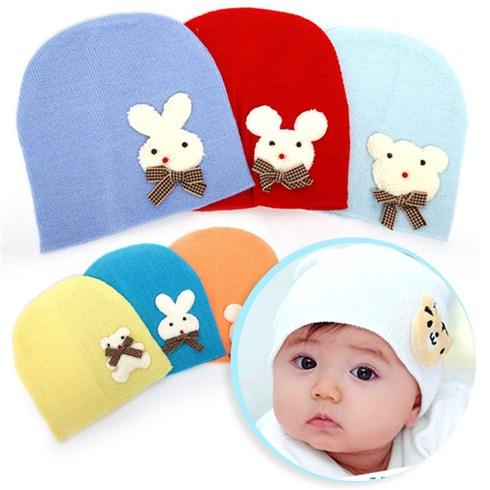 Combo 03 nón len gấu mềm giữ ấm cho bé 0 - 12 tháng tuổi