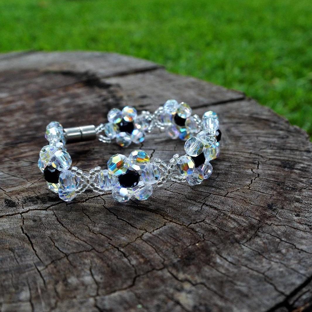 [HCM]Vòng tay pha lê Swarovski hoa mai