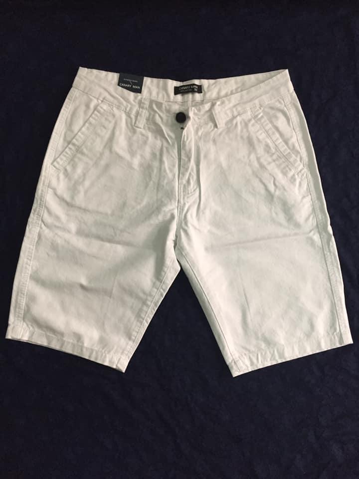 QUẦN SHORT NAM CAO CẤP MÀU TRẮNG