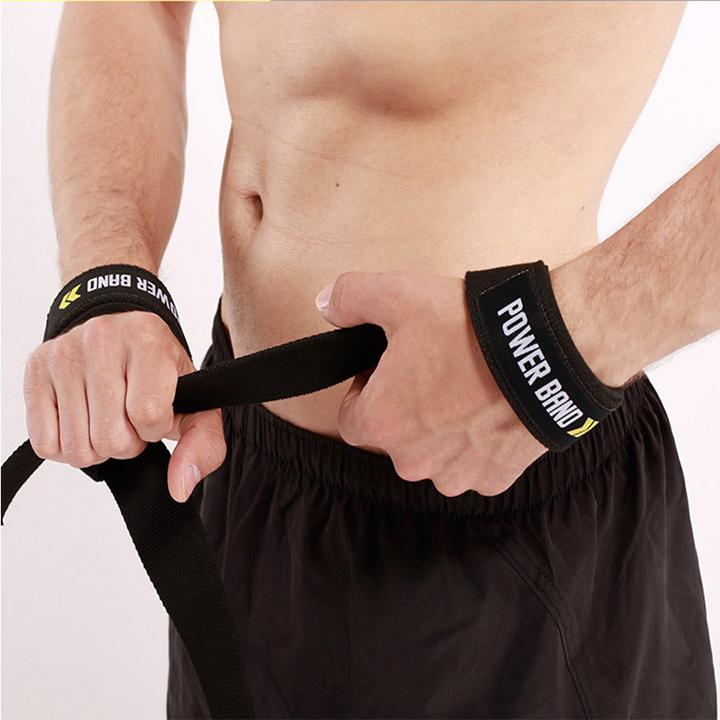 Dây kéo lưng - Deadlift GYM Cao Cấp  Aolikes 7637 (1 Đôi )