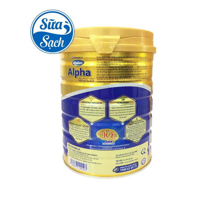 Sữa bột Dielac Alpha Gold 2 lon 900g