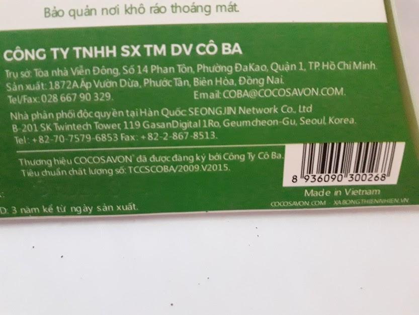 Xà bông tắm trà xanh Cocosavon 100gr