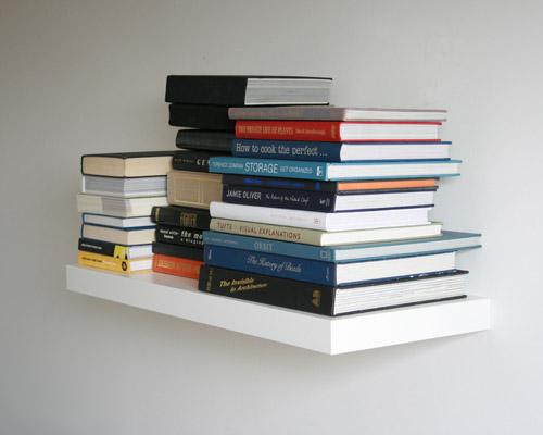 Kệ gỗ treo tường xuất khẩu màu trắng , 1 thanh kích thước 45 x 19.5 x 3 cm