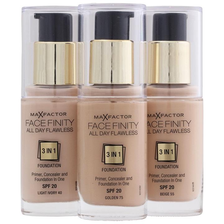 [HCM]Kem nền MAX FACTOR FACEFINITY 3in1 Light invory 40 không trôi