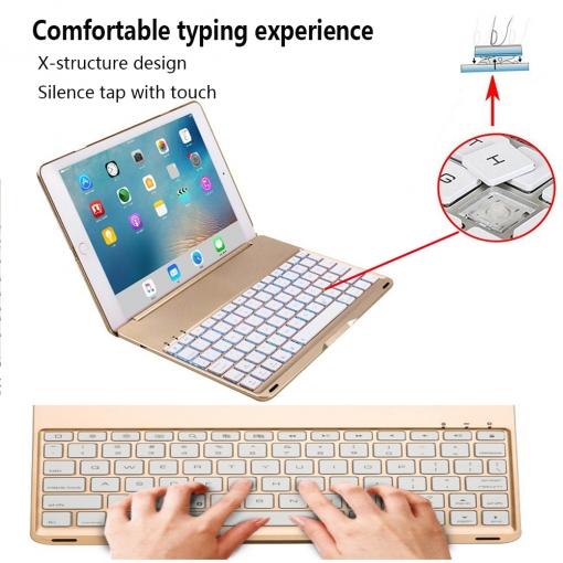 Bàn phím bluetooth kiêm bao da cho iPad Pro 9.7- PKCB