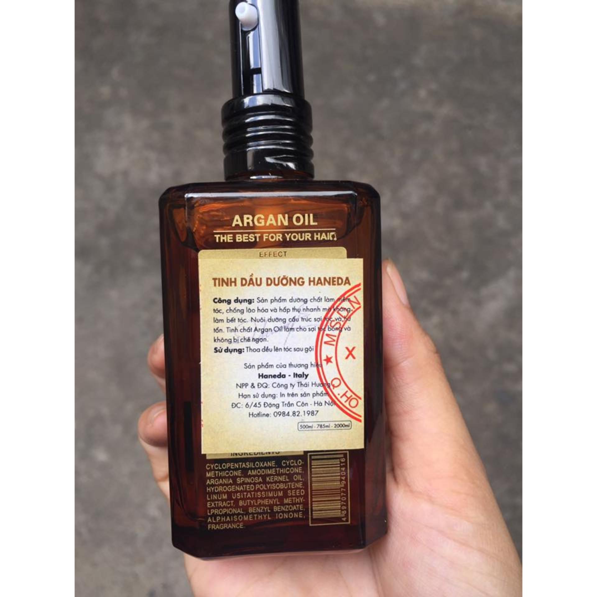 Tinh dầu dưỡng tóc khô yếu HANEDA COLLAGEN ARGAN 60ML