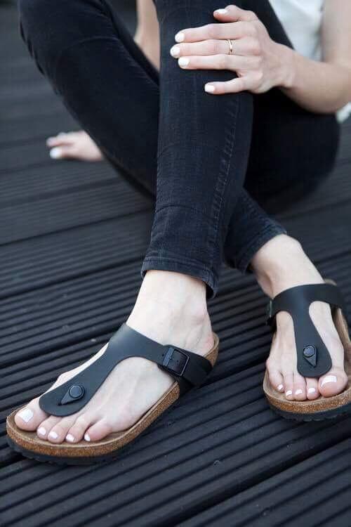 Dép sandal kẹp ngón nam nữ đế trấu