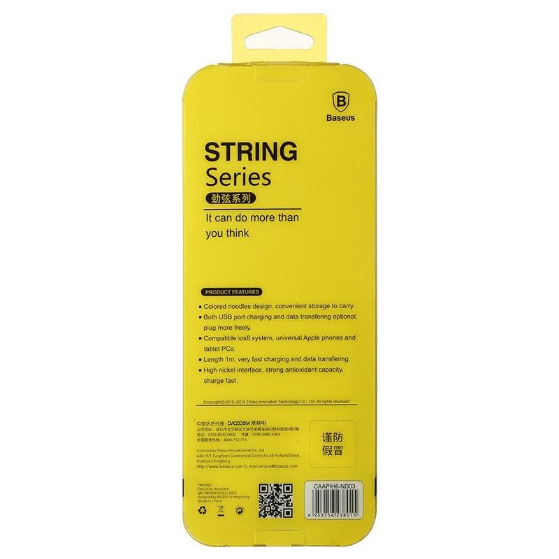 Cáp sạc iPhone Baseus String Series Lightning USB dài 1m