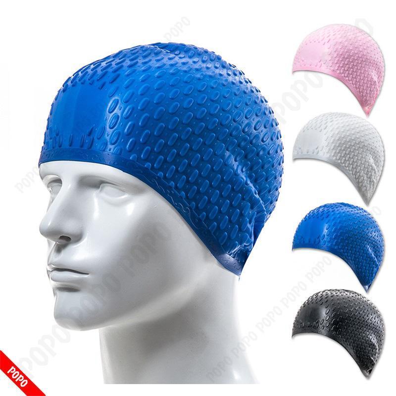 Water drop swimming cap