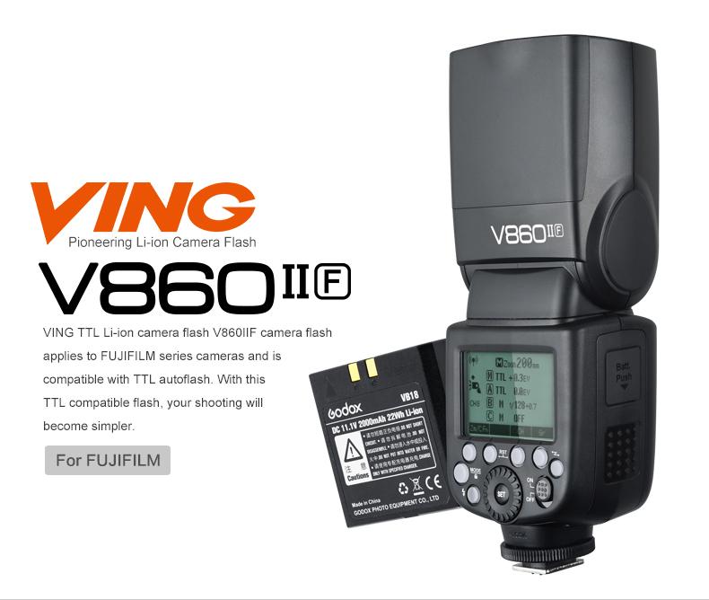 [Trả góp 0%]Flash Godox Li-ion VING V860II for Fujifilm