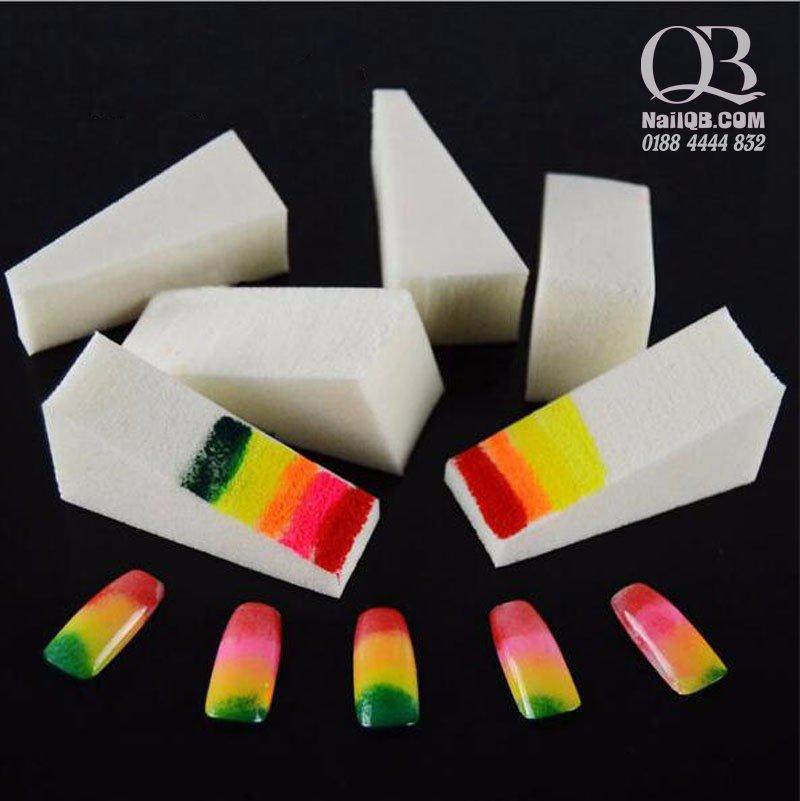 Set 8 mút dặm ombre, mút chấm loang cho nail