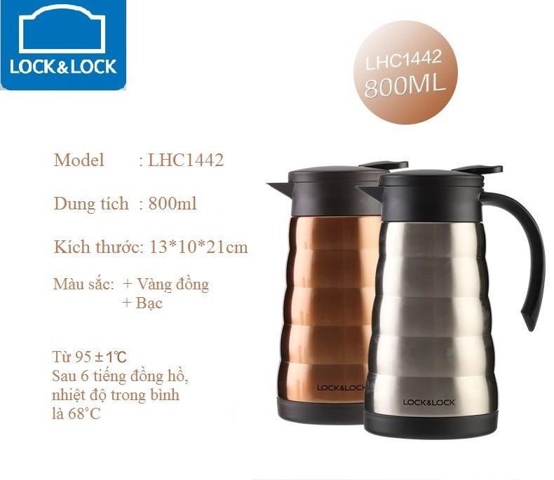 Bình Giữ Nhiệt Lock&Lock Vacuum Tower Coffee Pot 800ml LHC1442