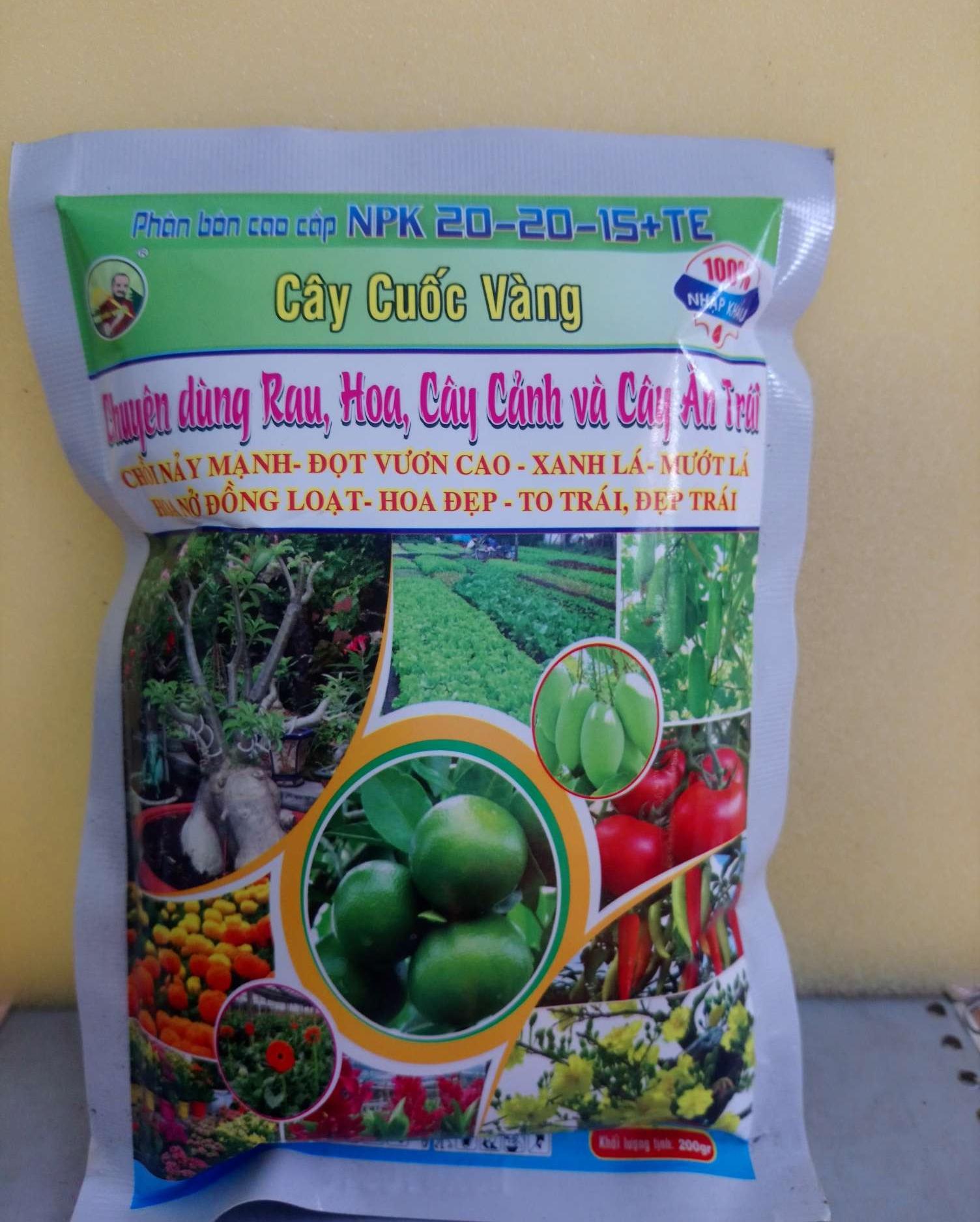 Phân bón NPK 20-20-15 + TE