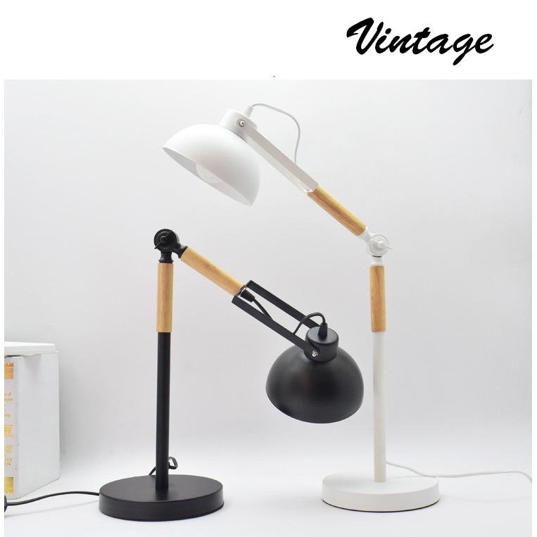 Đèn để bàn làm việc Vintage cao cấp kèm bóng LED Rạng Đông chống lóa