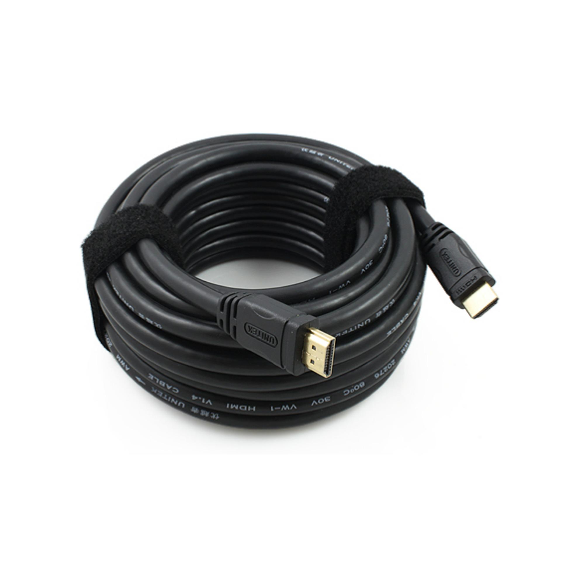 Cáp HDMI 10m UNITEK YC 142 4K (Dây tròn trơn, hàng cao cấp) YC142M