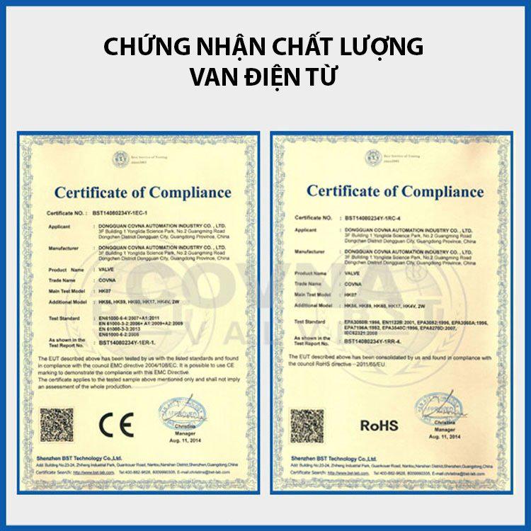 Van nước điện từ 220v công suất cuộn hút mở van 2W