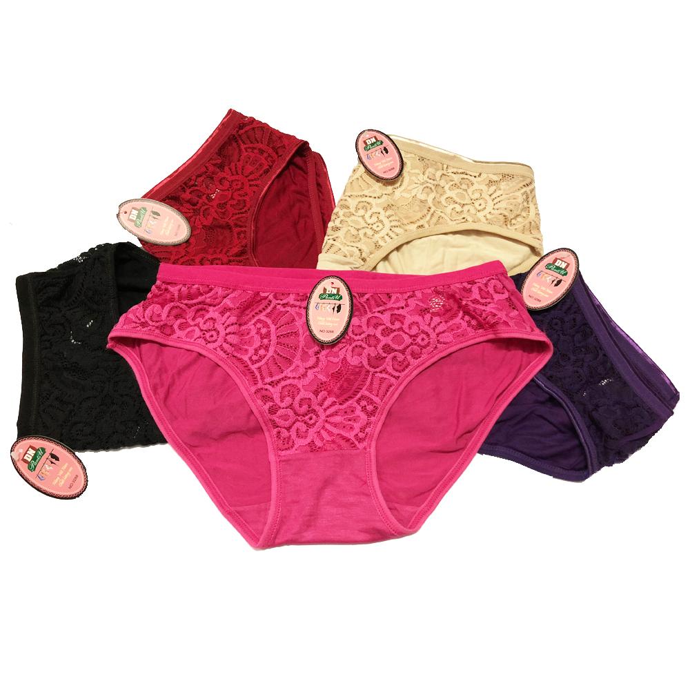 SET 10 Quần lót cotton pha ren size lớn (Made in Viet Nam)