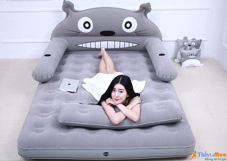 Giường đệm hơi cao cấp hình thú Totoro cao cấp - GDHIEU79
