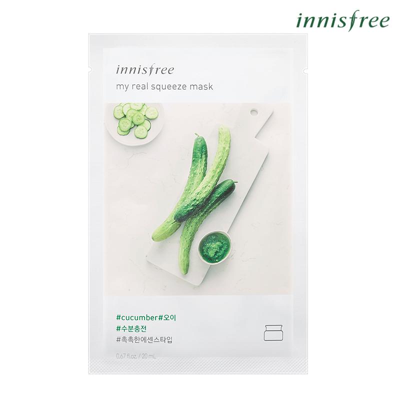 Bộ mặt nạ giấy Innisfree My Real Squeeze Mask 5 miếng
