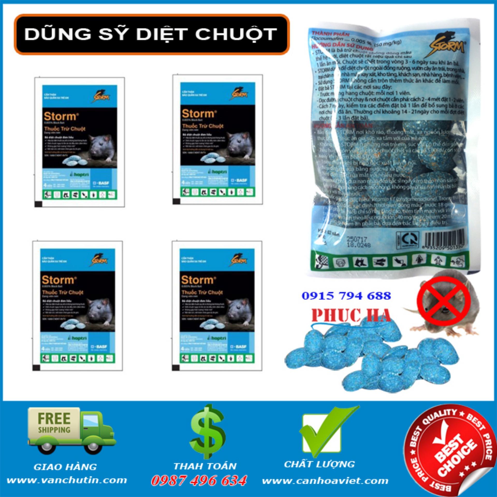 [HCM]Bả diệt chuột thông minh STORM 0.005% 40 Viên