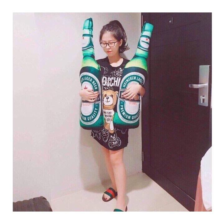 Gối ôm hình chai bia