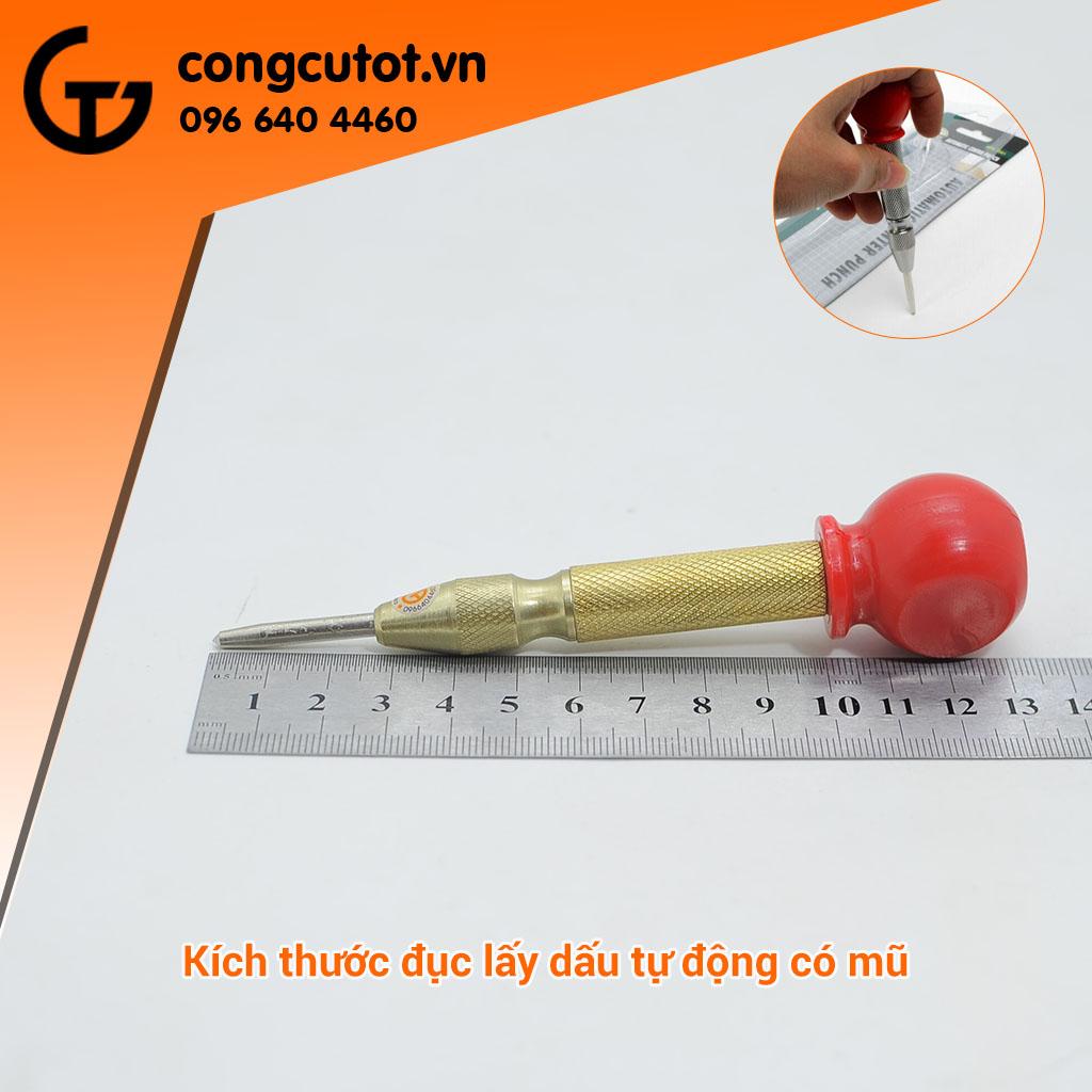 Đục lấy dấu tự động, định vị tâm lỗ có mũ