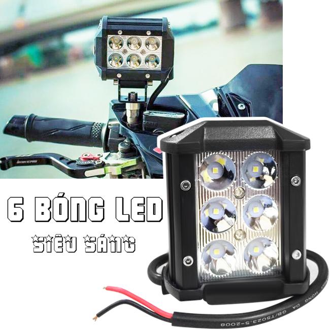 [HCM]- Đèn trợ sáng 6 bóng Led - siêu sáng