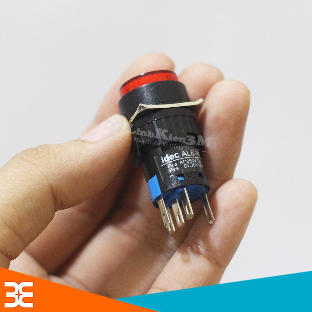 Nút Nhấn Đề 20mm-24VDC AL6- M Nhấn Nhả Có Đèn