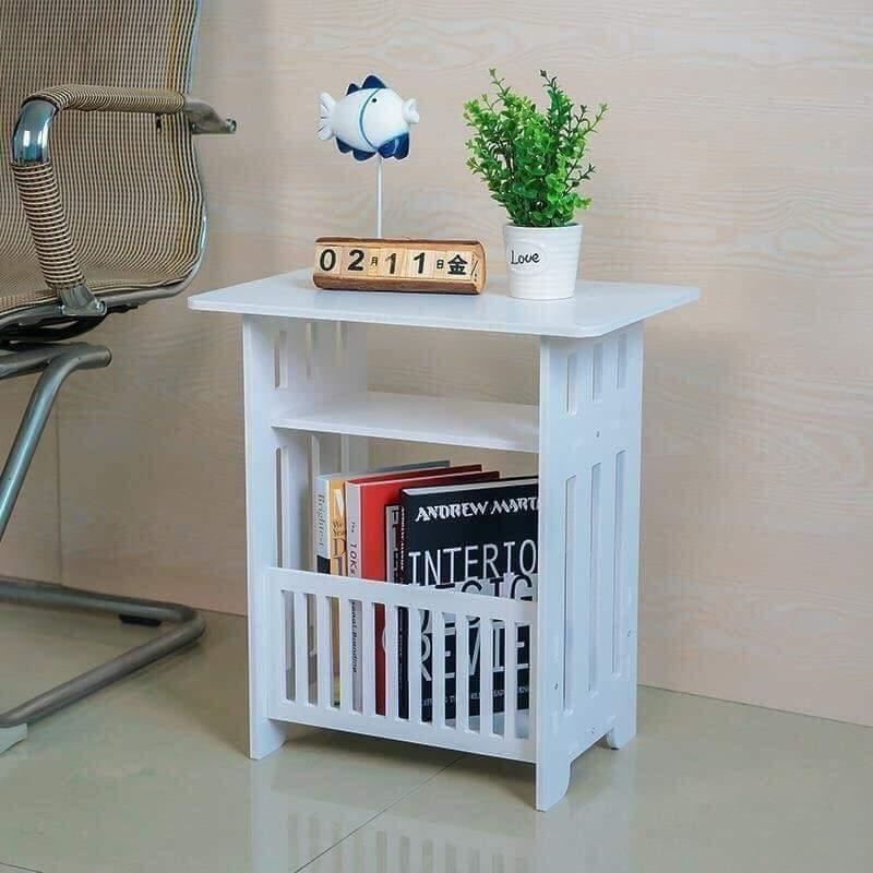 Kệ bàn vuông có giá để sách, tạp chí...